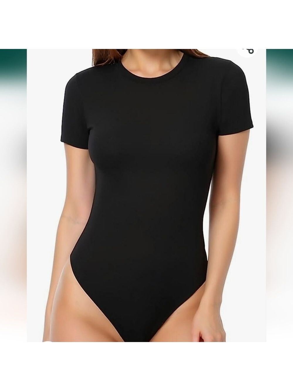 MANGOPOP Women's Round Neck Short Sleeve T Shirts Basic Bodysuits NWT Size M